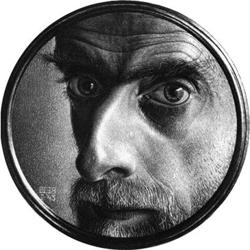 Escher self portrait 