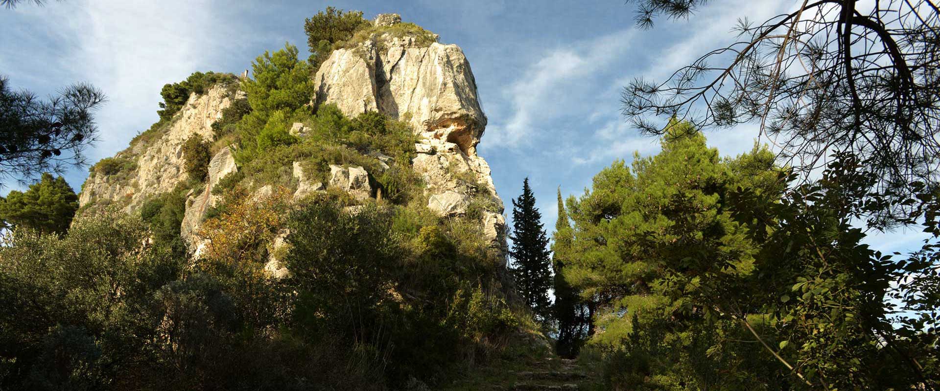 Landscape of Rocks and vegetazion near Torre dello Ziro